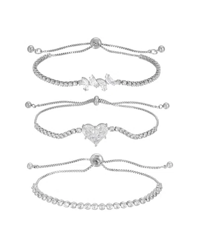 EYE CANDY LA EYE CANDY LA EMILY HEART CZ BOLO BRACELET SET