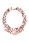 Eye Candy La Emma Statement Necklace - Pink In Pink