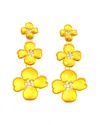 Eye Candy La Enamel Marigold Vine Earrings