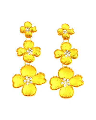 Eye Candy La Enamel Marigold Vine Earrings