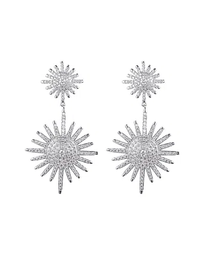 Eye Candy La Europa Cz Crystal Drop Earrings