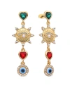 EYE CANDY LA EYE CANDY LA EYE HEART DANGLE DROP EARRINGS