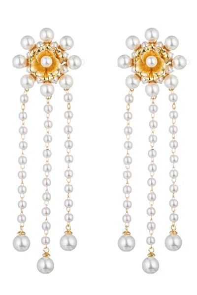 Eye Candy La The Luxe Collection Cz Dangle Earrings In Silver