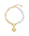 Eye Candy La Fresh Water Pearl Stack Bracelet