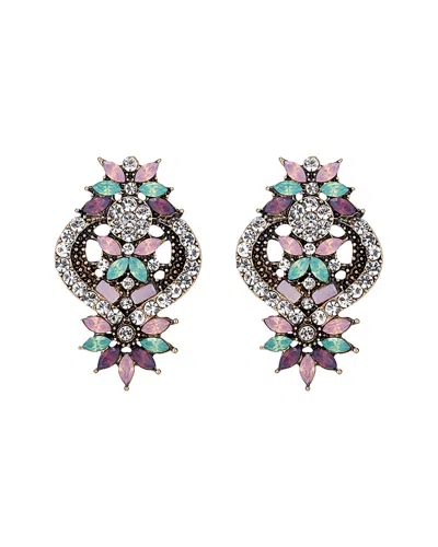 Eye Candy La Gabriella Glam Statement Earring In Multi