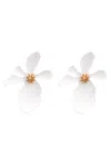 Eye Candy La Luxe Collection Resin Georgia Matte Earrings In Multi