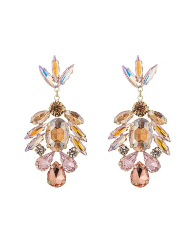 Eye Candy La Glass Crystal Sienna Statement Earrings