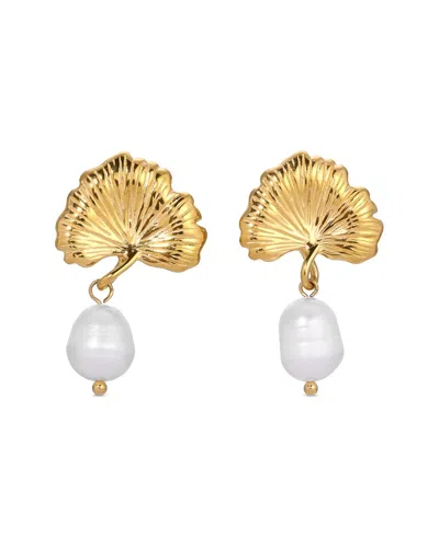 EYE CANDY LA EYE CANDY LA GLASS PEARL DROP EARRING