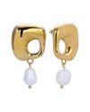 Eye Candy La Glass Pearl Drop Earring