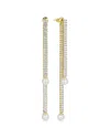 Eye Candy La Glass Pearl Linear Earring