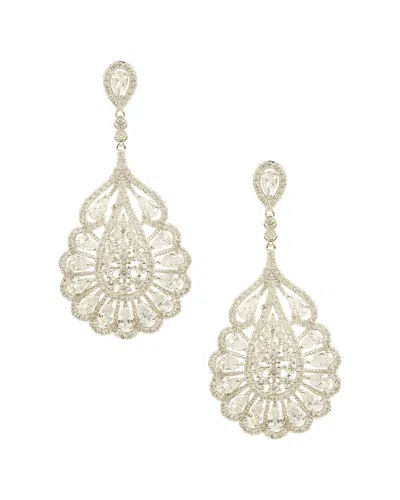 Eye Candy La Golden Age Cz Crystal Drop Earring In Nude
