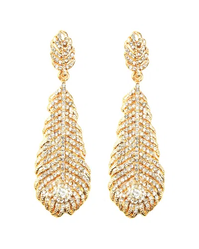 Eye Candy La Golden Feather Earrings