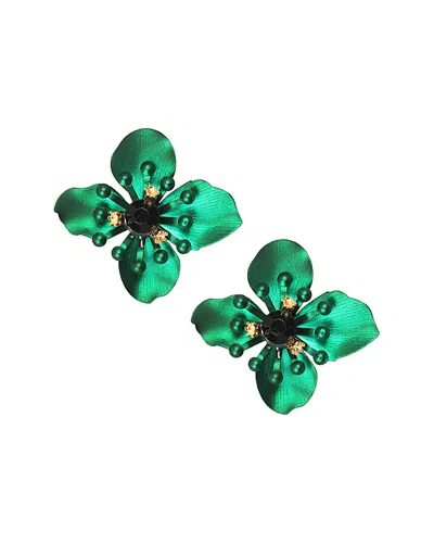 Eye Candy La Green Jasmine Resin Drop Earrings