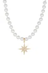 Eye Candy La Hannah North Star Necklace In Gold
