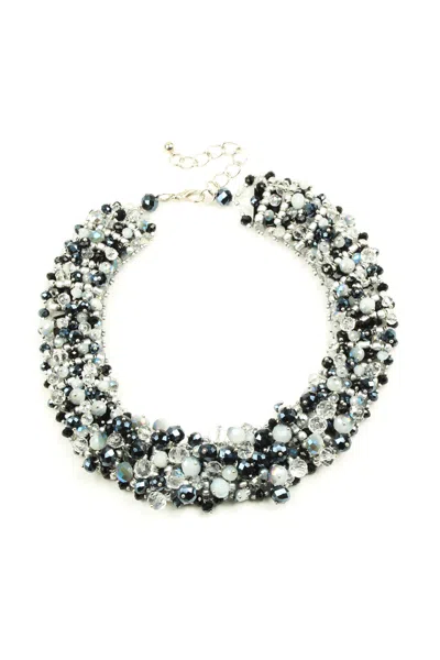 Eye Candy La Crystal Statement Necklace In Multi