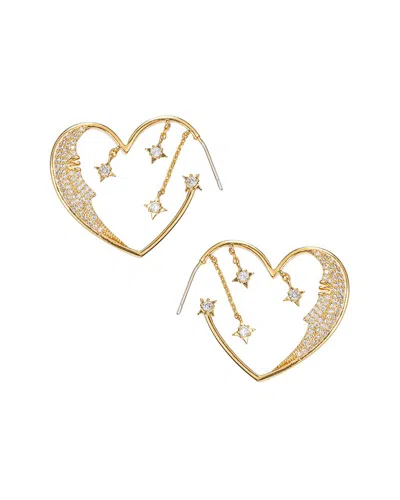 Eye Candy La Heart Earrings In Gold