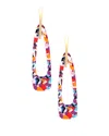 Eye Candy La Heath Resin Multicolor Drop Earrings
