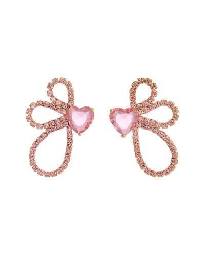 Eye Candy La Heather Statement Cz Drop Earrings In Gold