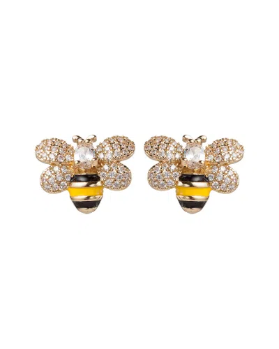 Eye Candy La Honeybee Cz Crystal Stud Earrings
