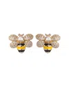 Eye Candy La Honeybee Cz Crystal Stud Earrings