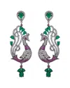 Eye Candy La Jacquline Swan Cz Drop Earring