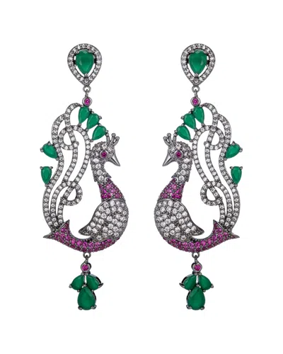 Eye Candy La Jacquline Swan Cz Drop Earring
