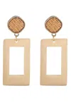 Eye Candy La Jaden Drop Earrings In Gold