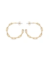 EYE CANDY LA EYE CANDY LA JEANNE CHAIN LINK LOOP EARRINGS