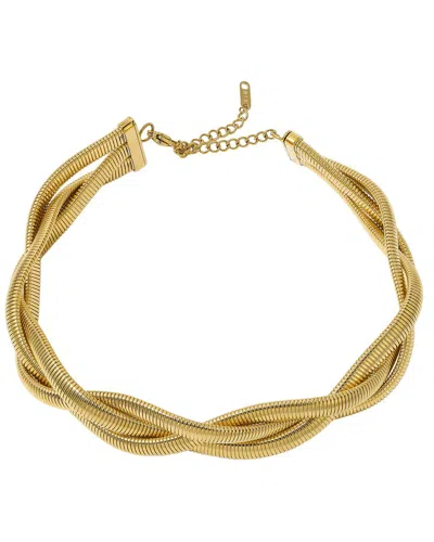 Eye Candy La Kelly Braided Necklace In Gold