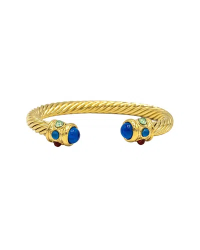 Eye Candy La Kimberly Cuff Bracelet In Gold
