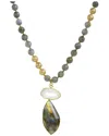 Eye Candy La Labradorite Druzy Pendant