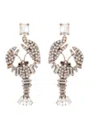 Eye Candy La Crystal Statement Lobster Earring In Multi