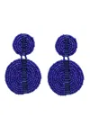 Eye Candy La Luba Earrings - Yellow In Blue