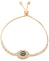 Eye Candy La Luxe 18k Plated Cz Adjustable Bracelet