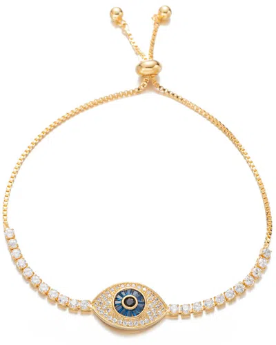 Eye Candy La Luxe 18k Plated Cz Adjustable Bracelet