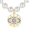 Eye Candy La Luxe 2mm Pearl Cz Layla Necklace