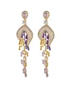 Eye Candy La Luxe Collection 14k Plated Cz Elsa Drop Earrings