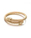 Eye Candy La Luxe Collection 18k Over Titanium Nick Cuff Bracelet
