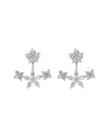 Eye Candy La Luxe Collection 18k Plated Cz Cuff Earrings