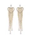 Eye Candy La Luxe Collection 18k Plated Cz Dangle Earrings