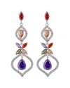 Eye Candy La Luxe Collection 18k Plated Cz Drop Earrings
