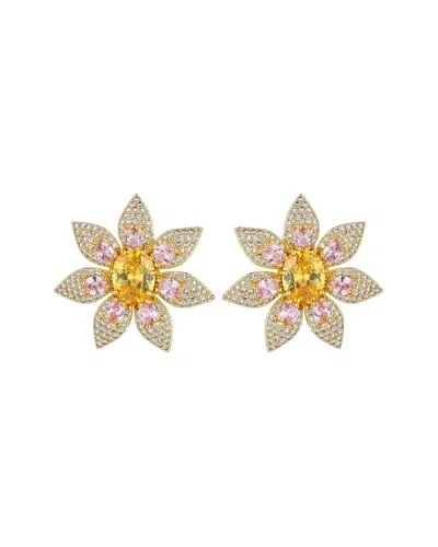 Eye Candy La Luxe Collection 18k Plated Cz Spike Earrings