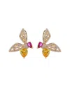 Eye Candy La Luxe Collection 18k Plated Cz Studs