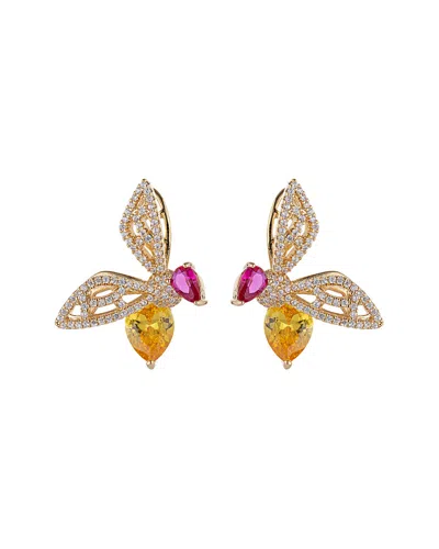 Eye Candy La Luxe Collection 18k Plated Cz Studs