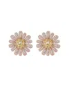 Eye Candy La Luxe Collection 18k Plated Daisy Stud In Gold