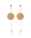 Eye Candy La Luxe Collection 18k Plated Drop Earrings