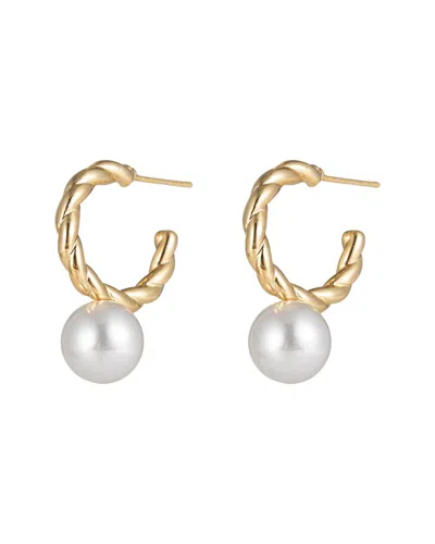 Eye Candy La Luxe Collection 24k Plated Cz Loop Earrings