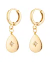 Eye Candy La Luxe Collection 24k Plated Cz Luna Earrings