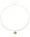 Eye Candy La Luxe Collection Ashton Evil Eye Sterling Silver Chain Necklace With Brass Pendant