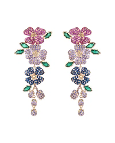 Eye Candy La Eye Candy Los Angeles Luxe Collection Bloom Cubic Zirconia Crystal Drop Earrings